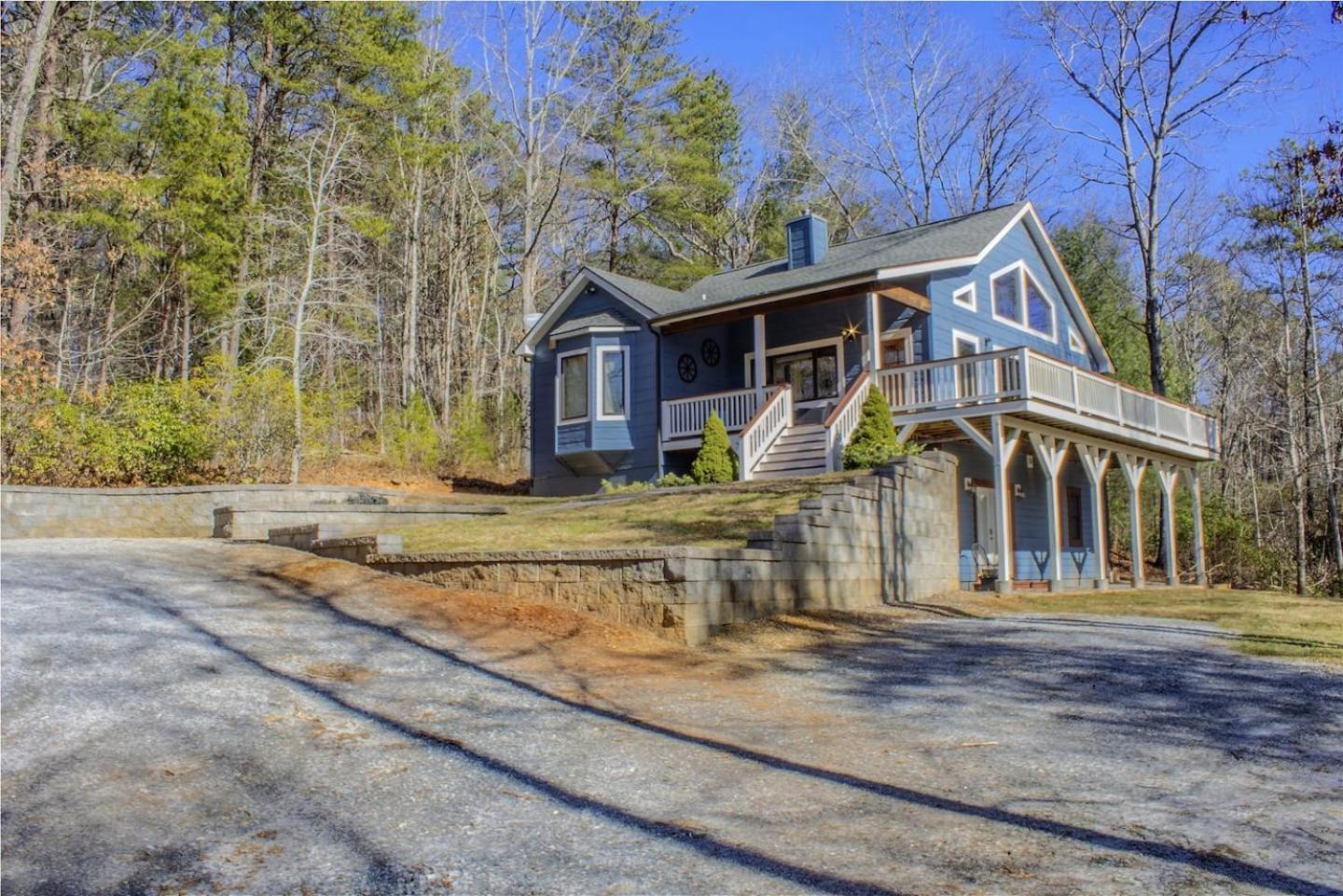 Serene Mountain And Sunset Views 3Bd Cabin Franklin Bagian luar foto